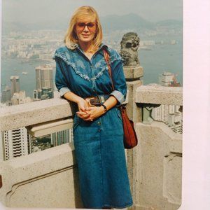 In-Tice-Me Denim/Jeans Dress siz 4